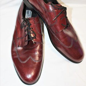 Stanley Blacker Couture Men’s Size 12 Leather Lace Up Burgundy Shoes